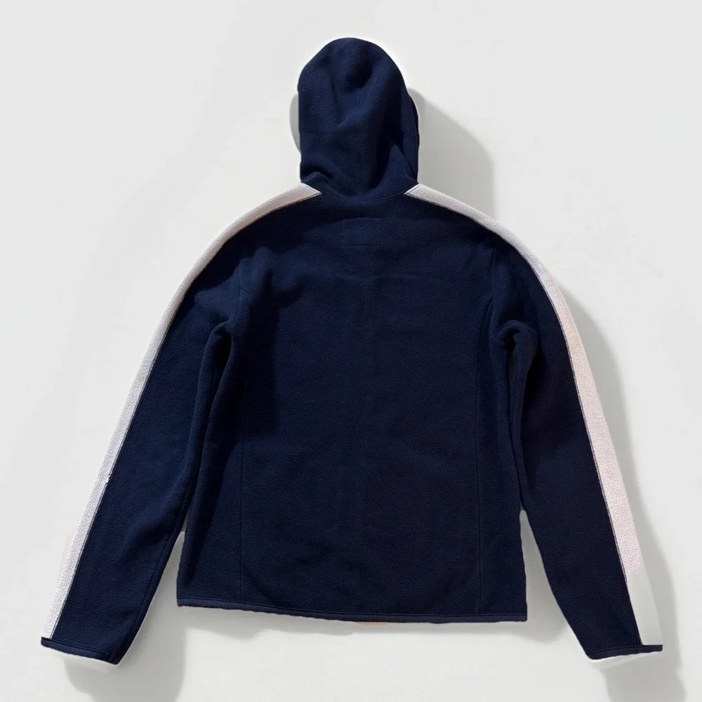 VTG Aeropostale Full‎ Zip Hoodie Women's Sz S Blue Fleece Lined Butterfly Y2K